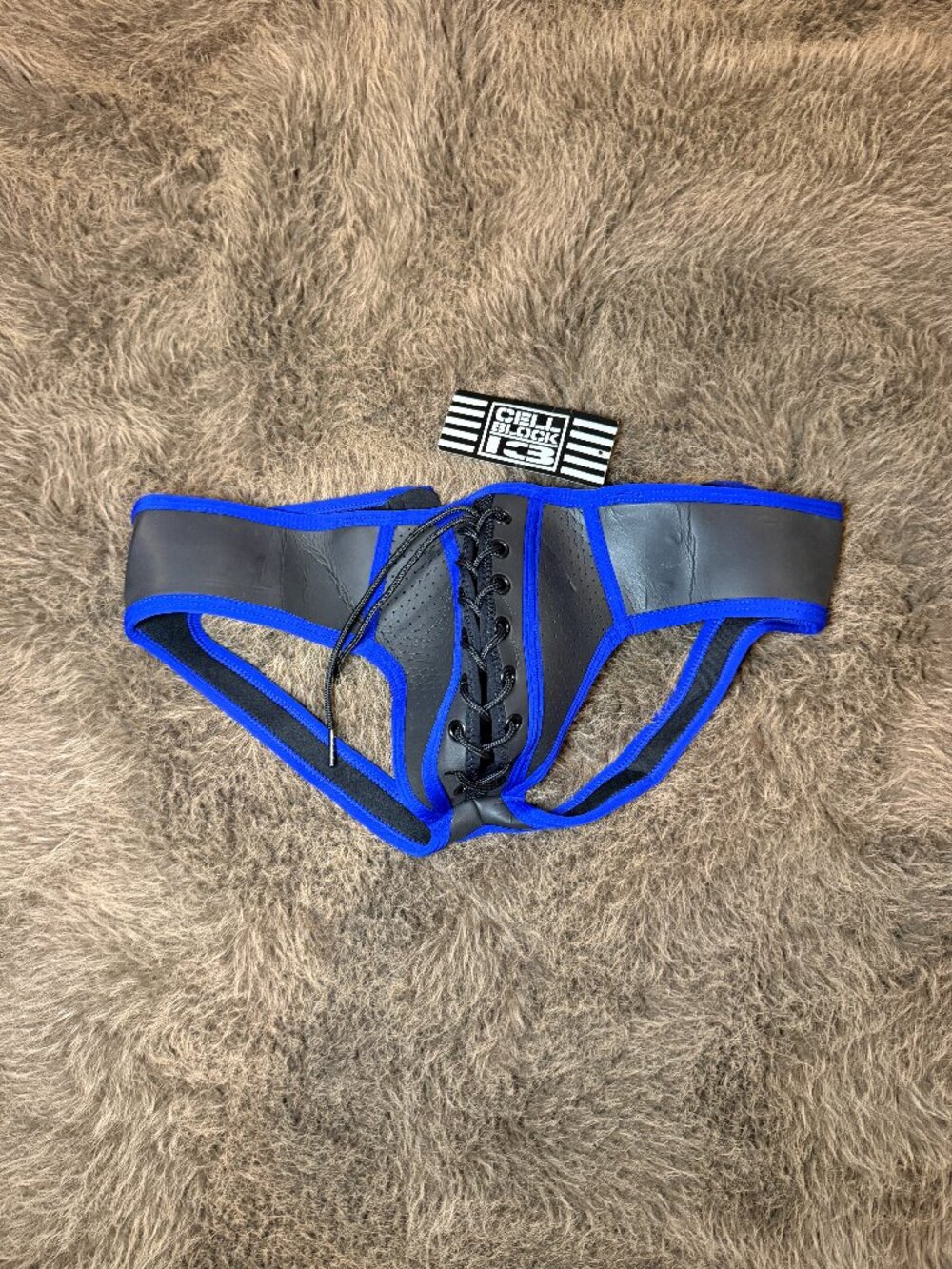 CellBlock 13 Kick Off Neoprene Jock Brief Blue NWT XL